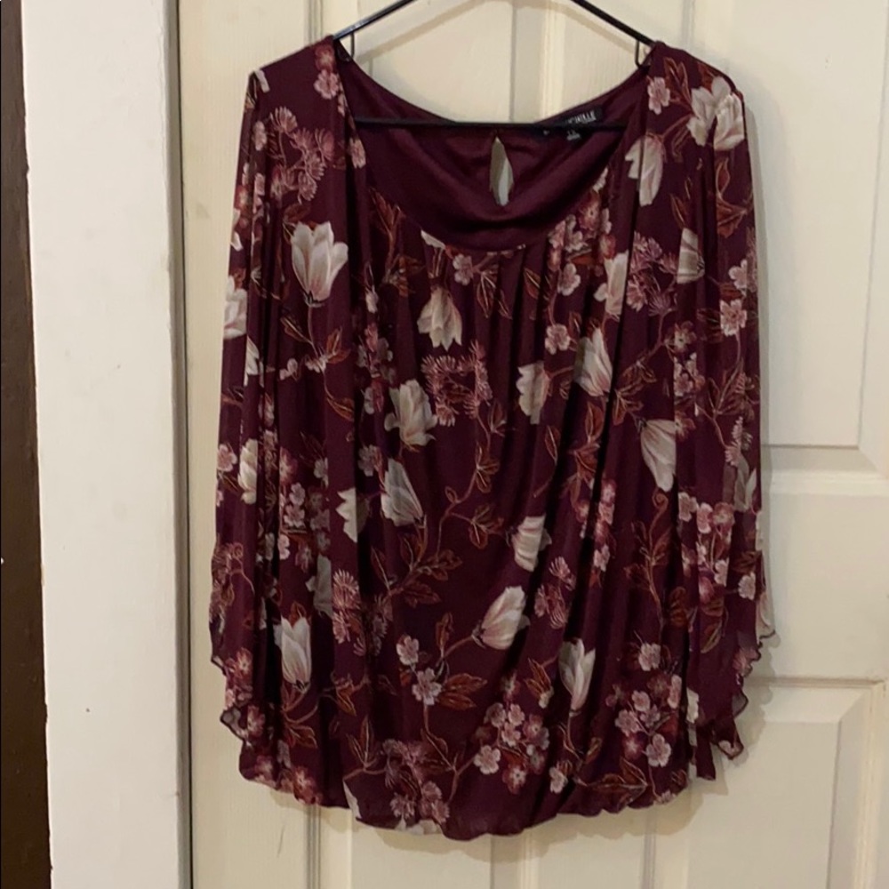 Ladies Blouse Dark Red